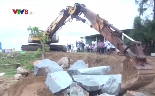 Phú Yên khắc phục khẩn cấp tình trạng sạt lở cửa biển Đà Diễn