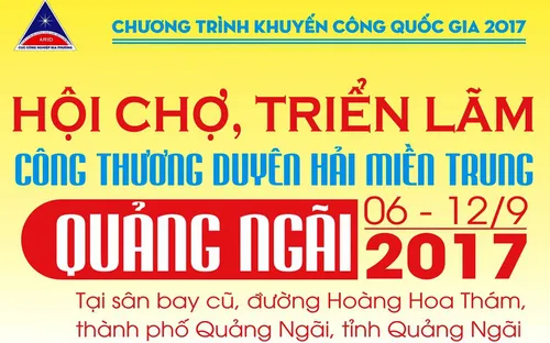 Hơn 300 doanh nghiệp tham gia Hội chợ Công thương Duyên hải Miền Trung năm 2017