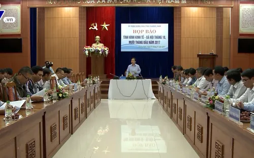 Quảng Nam: Họp báo tình hình kinh tế xã hội 10 tháng qua
