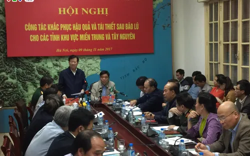 Ban chỉ đạo TW về phòng chống thiên tai: Khẩn trương khắc phục hậu quả bão lũ