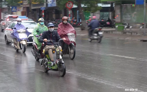 Mưa lớn trên diện rộng ở Bắc Bộ, Trung Bộ