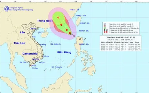 Bão số 8 di chuyển chậm, không ngừng gây thời tiết xấu