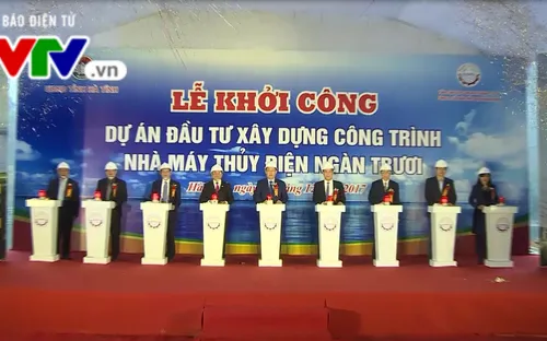 Khởi công dự án đầu tư xây dựng công trình Nhà máy Thủy điện Ngàn Trươi