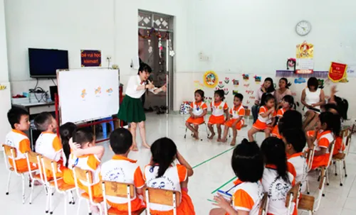 Khánh Hòa: Tiếp tục thí điểm dạy ngoại ngữ trong trường mầm non