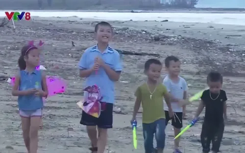 Trung thu của trẻ em vùng bão Quảng Bình