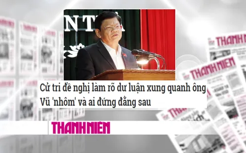 [Điểm báo]: Cử tri Đà Nẵng đề nghị làm rõ thông tin về ông Phan Văn Anh Vũ
