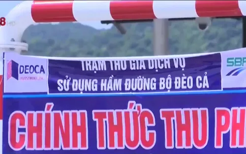 Hầm Đèo Cả trong ngày đầu tiên áp dụng thu phí qua hầm