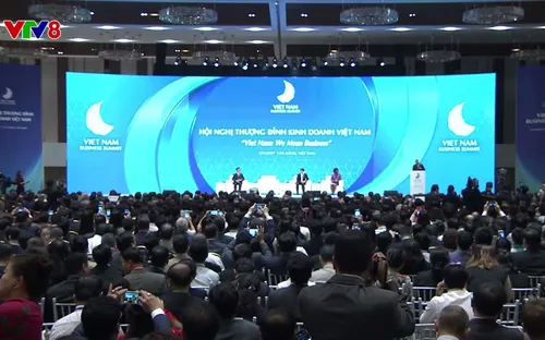 Thủ tướng phát biểu chào mừng Hội nghị Thượng đỉnh Kinh doanh Việt Nam