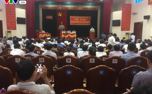 Phó Thủ tướng Vương Đình Huệ tiếp xúc cử tri tại Hà Tĩnh