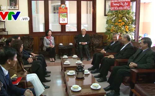 Trưởng Ban Dân vận Trung ương thăm Tòa giám mục Đà Lạt