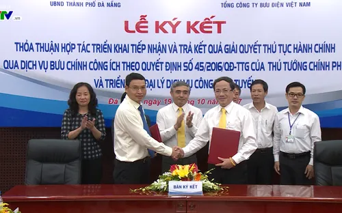 Đà Nẵng và Bưu điện Việt Nam ký kết hợp tác cải cách hành chính