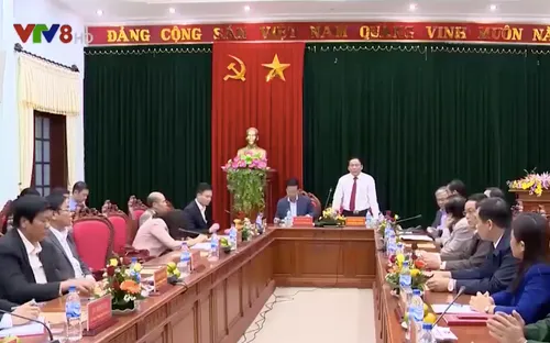 Đồng chí Võ Văn Thưởng thăm làm việc tại Quảng Trị