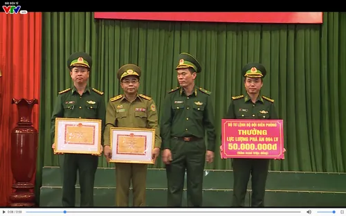 Bộ Tư Lệnh Biên Phòng trao thưởng bắt 2 chuyên án ma túy