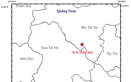 Quảng Nam: Thủy điện Sông Tranh 2 lại xảy ra động đất