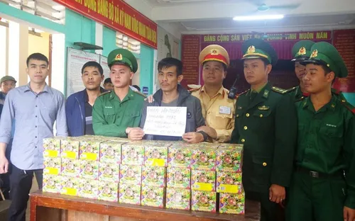 Bắt đối tượng vận chuyển 63kg pháo từ Quảng Bình ra Hà Tĩnh tiêu thụ