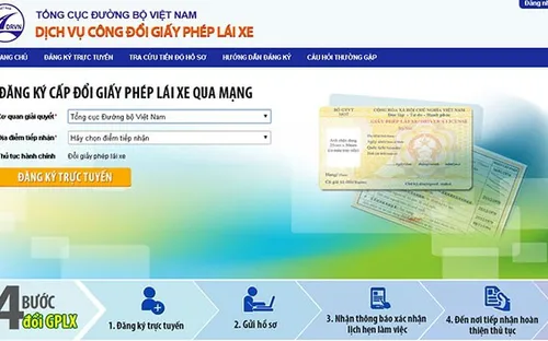 Hiệu quả từ việc cấp, đổi GPLX qua mạng