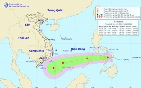 Áp thấp trên biển Đông có khả năng mạnh lên thành bão