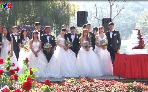 Lễ cưới tập thể trong thung lũng tình yêu Đà Lạt