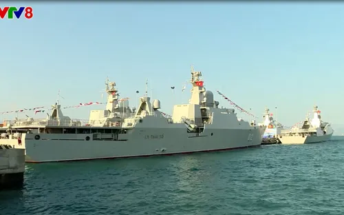 Lễ thượng cờ hai tàu hộ vệ tên lửa Quang Trung và Trần Hưng Đạo