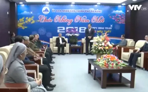 Đoàn Tòa Giám mục Giáo phận Đà Nẵng chúc Tết lãnh đạo thành phố