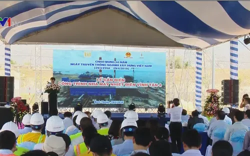 Nhiệt điện Vĩnh Tân 4 được gắn biển công trình trọng điểm