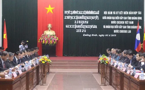 Tăng cường hợp tác giữa 2 tỉnh Quảng Bình và Khăm Muộn (Lào)