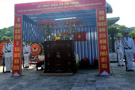 Thừa Thiên Huế: Lễ truy điệu, an táng liệt sỹ hy sinh tại Lào