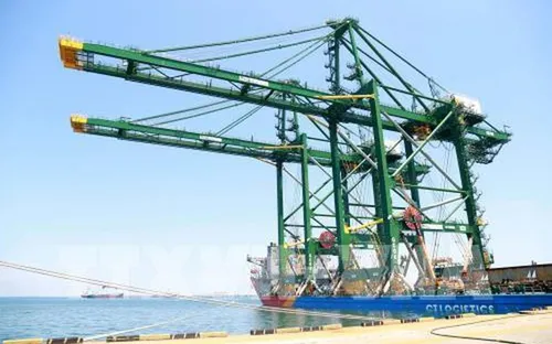 Quảng Ngãi xuất 5 cẩu trục bánh lốp đến Ấn Độ