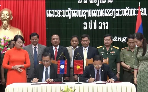 Quảng Bình ký kết biên bản hợp tác biên giới với tỉnh Sạ Vẳn Na Khệt, Lào