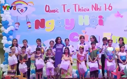 Đầm ấm Tết thiếu nhi cho bệnh nhi mắc bệnh hiểm nghèo