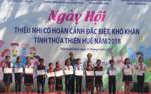 Thừa Thiên Huế tổ chức ngày hội cho trẻ em có hoàn cảnh đặc biệt khó khăn