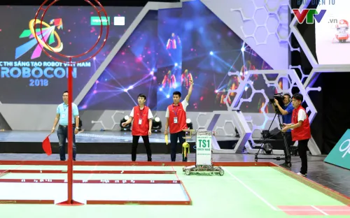 Nhiều giải pháp kỹ thuật, đấu pháp sáng tạo được sử dụng tại Robocon Việt Nam 2018