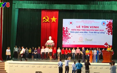 Khánh Hòa tôn vinh người hiến máu tình nguyện