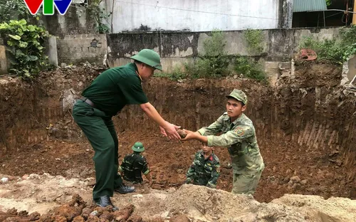 Quảng Trị: Phát hiện hầm đạn pháo sót lại sau chiến tranh