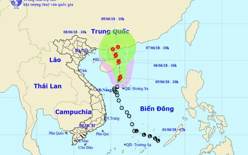 Áp thấp nhiệt đới đã mạnh lên thành bão số 2; lũ quét, sạt lở đất ở vùng núi phía Bắc