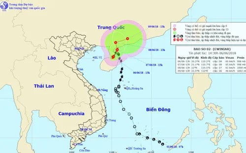 Theo dõi chặt chẽ thông tin bão số 2 để hướng dẫn kịp thời chủ phương tiện tàu, thuyền phòng tránh