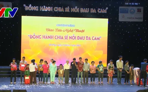 Chương trình giao lưu nghệ thuật "Đồng hành chia sẻ nỗi đau da cam"