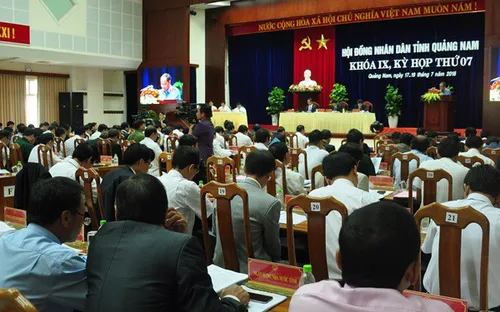 Khai mạc kỳ họp thứ 7 HĐND tỉnh Quảng Nam khóa 9