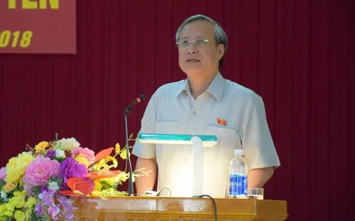 Thường trực Ban Bí thư Trần Quốc Vượng làm việc tại Quảng Ngãi