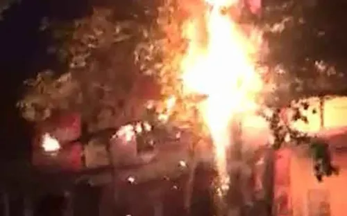 Bình Định: Cháy trụ điện khiến 600 hộ dân bị mất điện