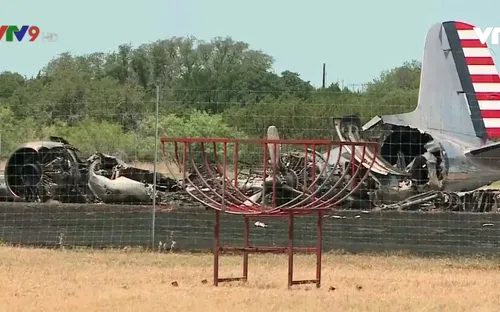 Rơi máy bay quân sự tại Mỹ, 8 người bị thương