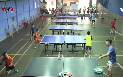 Không khí luyện tập trước Giải bóng bàn tranh cúp VTV8 lần thứ III