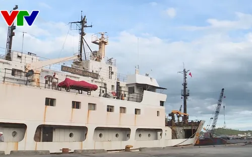 Tàu Oparin cập cảng Nha Trang kết thúc tốt đẹp chuyến khảo sát biển lần thứ 6