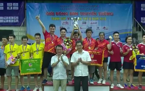 VIDEO: Lễ bế mạc và trao giải Giải bóng bàn truyền thống cúp VTV8 lần thứ III năm 2018