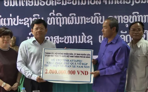 Đà Nẵng cứu trợ nạn nhân vụ vỡ đập thủy điện tại Lào