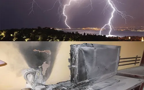 Nhiều hộ dân ở Nghệ An bị sét đánh cháy tivi