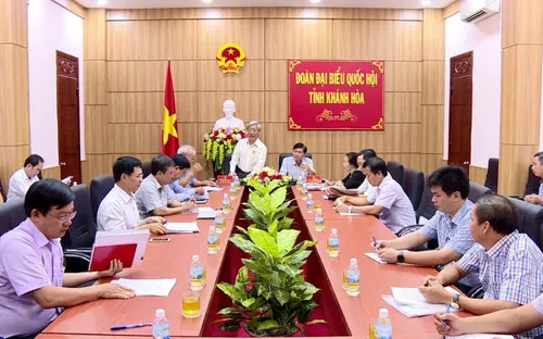 Đoàn đại biểu Quốc hội tỉnh Khánh Hoà giám sát thực hiện Luật đầu tư công