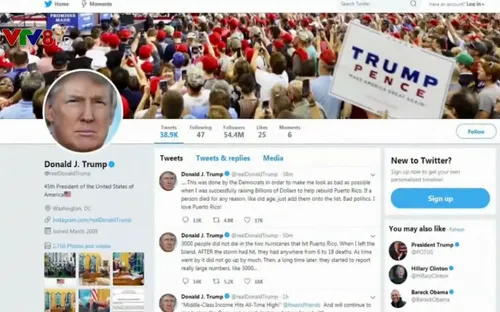 Tổng thống Mỹ phủ nhận con số 3.000 người thiệt mạng do siêu bão Maria