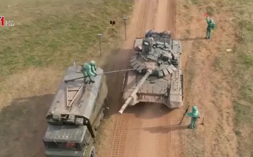 Nga tập trận đối phó với vũ khí hóa học