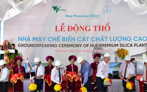 Động thổ nhà máy chế biến cát chất lượng cao đầu tiên tại Việt Nam